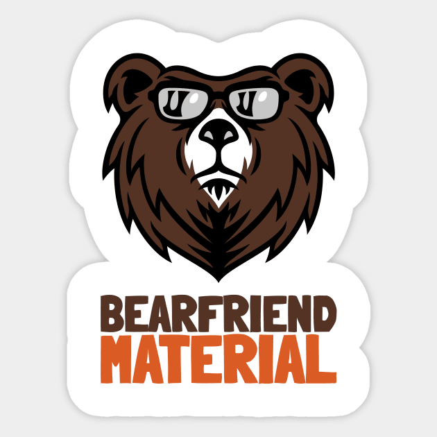 Bearfriend Material - Specially designed for gay bears Sticker by GayBoy Shop